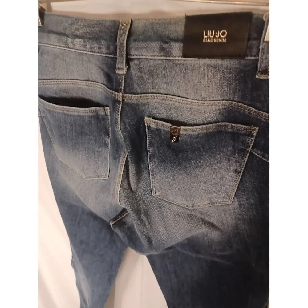 ECO FRIENDLY LIU JO BLUE DENIM JEANS WOMENS SIZE 30 - Picture 3 of 7